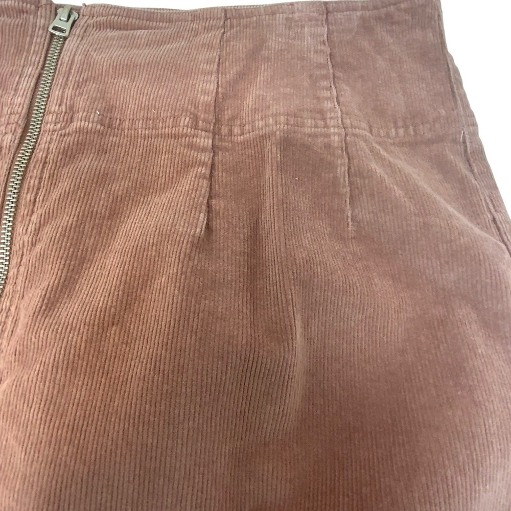 Wild Fable Corduroy Mini Skirt Size 16 Full Zip Front Utility GORP Y2K 80s 90s - Picture 10 of 16